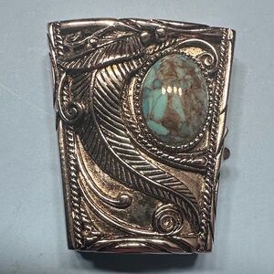 Collector’s silver conko and Turquoise limited édition Esther Lauder Perfume box